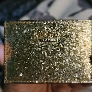 Kate Spade Glitter Gold Credit Card Holder